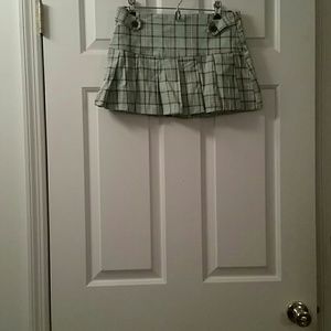Plaid mini skirt!